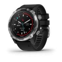 Смарт-годинник Garmin Descent Mk2 Stainless Steel with Black Band (010-02132-00/10)